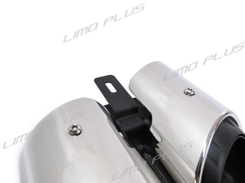 For 2017-2023 Porsche Panamera 971 Chrome Sport Exhaust Muffler Tips 3 Layers - Picture 8 of 12