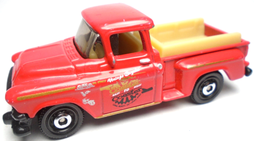 2019 MATCHBOX '57 GMC STEPSIDE VINTAGE BICYCLES RED 1:66 DIECAST 2 7/8" PICKUP