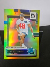2022 Panini Donruss #383 Christian Harris Press Proof Premium Gold Texans