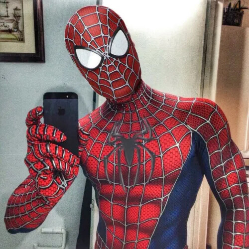 Clásico Raimi Spiderman Adulto Niños Disfraz Disfraz Halloween Zentai Traje Lo último