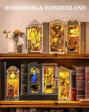 Rolife DIY Book Nook Kit 3D Wooden Puzzle Bookshelf Decor LED Light Model Kit