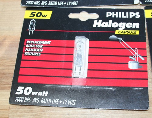 7 Philips BC50W/T4/12V/Capsule Halogen Desk Lamp (Replaces Q50T4/CL 64425) 7pcs - Picture 3 of 3