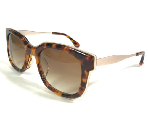 Morgenthal Frederics Sunglasses 197 TYRA Gold Tortoise Square with Brown Lenses - Picture 1 of 10