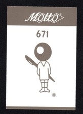 BIC Pens Vintage 1987 Motto Game Trivia Card #671
