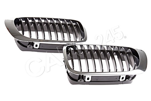 Single Bridge Kidney Grill For BMW 3 Series E46 Sedan 1998-2001 - Gloss Black ABS