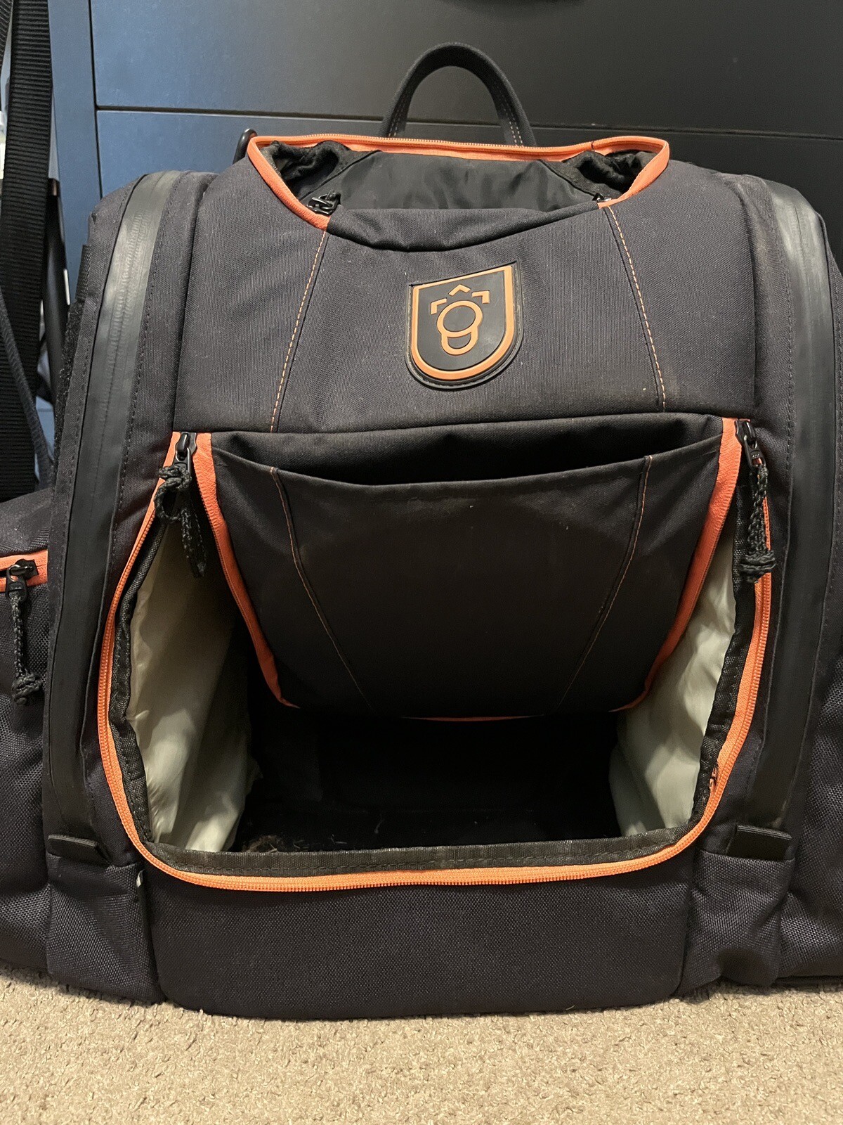 Squatch Legend 2.0 Disc Golf Bag Backpack w/ Slidein Cooler in Charcoal/Salmon eBay