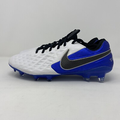 Nike Tiempo Legend 8 Elite FG Soccer Cleats White Royal AT5293-104 Men Size  8 | eBay