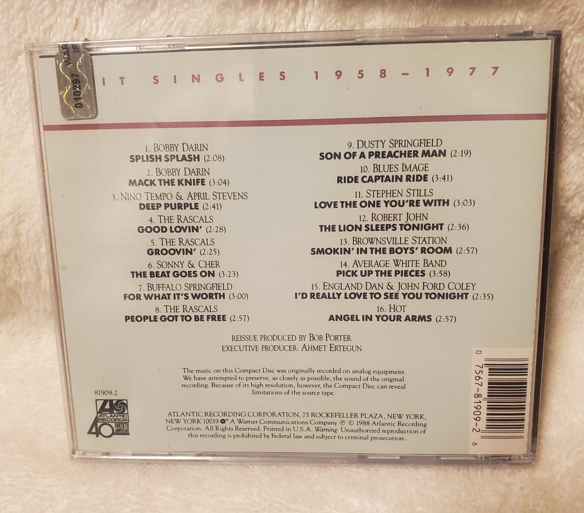 Atlantic Hit Singles 1958-1977 SEALED CD New | eBay