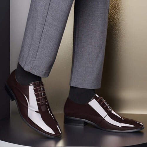 Men's Lace Up Shoes Plus Size Breathable Non Slip Wear Resistant Shoes Youth All - Picture 5 of 30