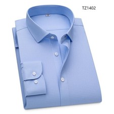 Mens Dress Shirts Formal Business Long Sleeves Bamboo Non Iron Casual Shirts Top