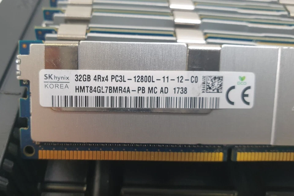 128 GB 4x 32 GB 4Rx4 PC3L-12800L HUAWEI Hynix HMT84GL7BMR4A-PB Server RAM ECC - Bild 3 von 4