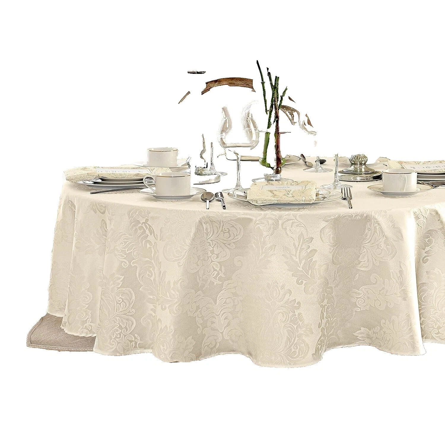 100% Polyester Paisley Round Tablecloths