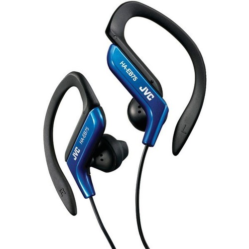 JVC HAEB75A Sport Style Ear-Clip Headphones/Earphones (Blue)