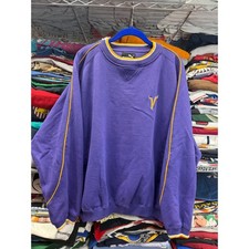 Vintage 90s Minnesota Vikings Puma XL Sweatshirt Purple Crew Neck Embroidered
