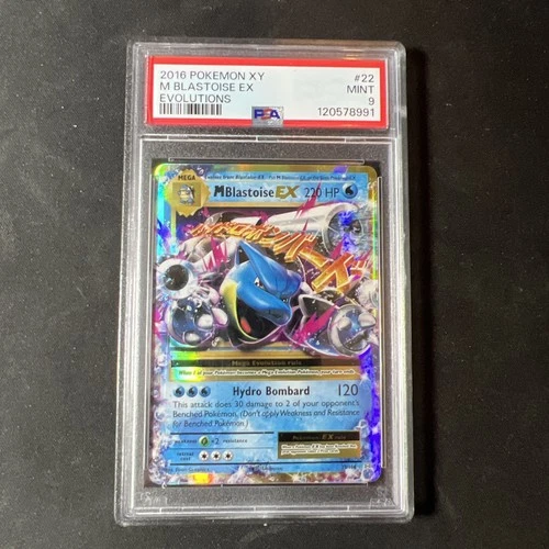 M Blastoise EX #22/108 - 2016 Pokemon XY Evolutions - PSA 9