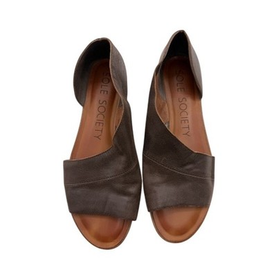 The Sole Society Colvan d'Orsay Flat Dark Brown Womens 9.5