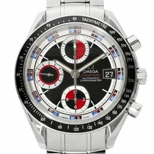 OMEGA WATCH SPEEDMASTER DATE 3210.52 BLACK/RED STAINLESS STEEL AUTOMATIC MEN'S