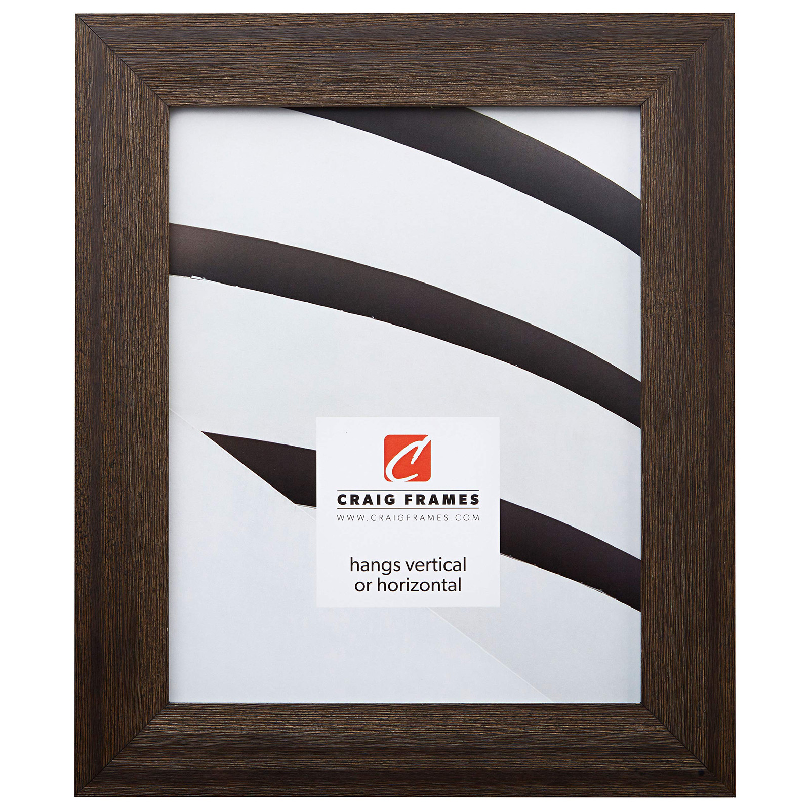 1.5-Inch Wide 11x14 Driftwood Brown Picture Frame Wood Grain Finish