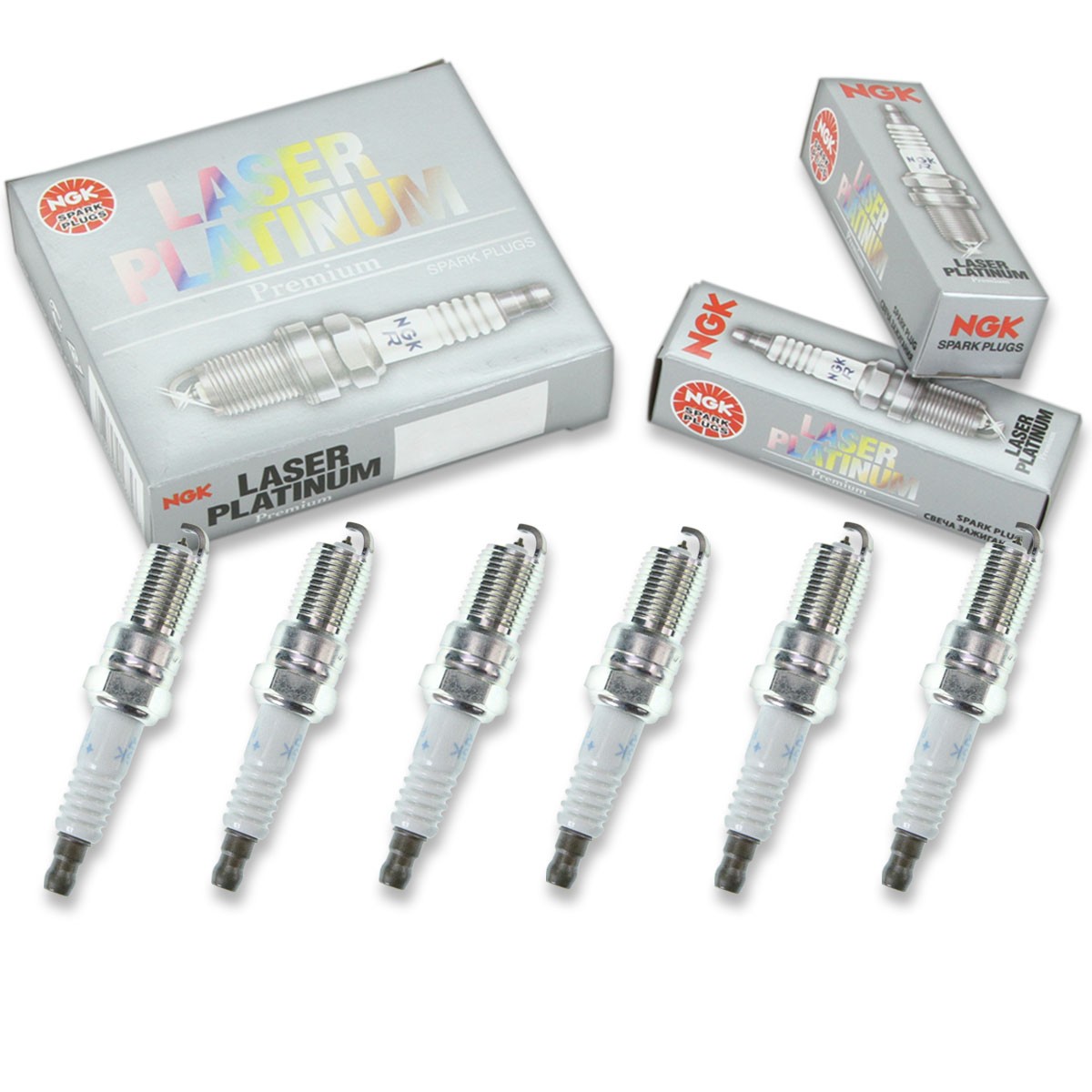 6 pcs NGK Laser Platinum Spark Plugs for 1992-1994 Mercury Topaz 3.0L  3.0L sq