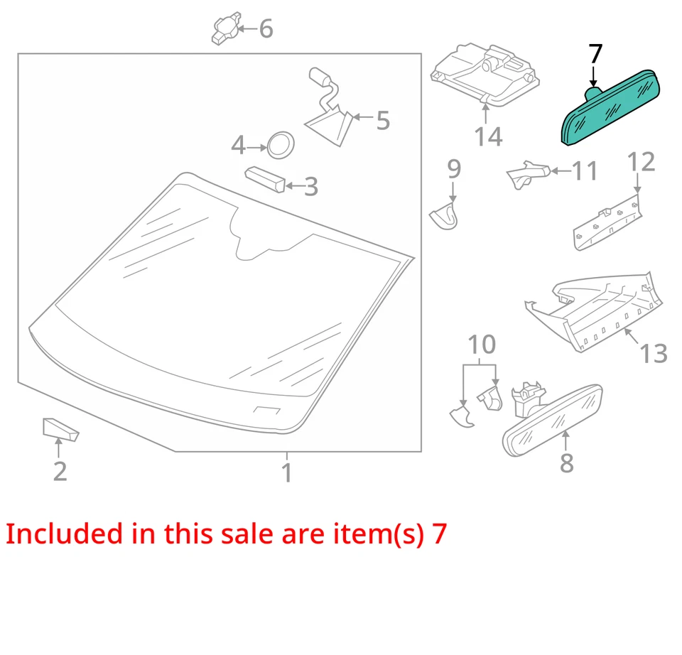 2009-2020 Volkswagen Passat Interior Rear View Mirror Oem YO607 - Image 3 of 4
