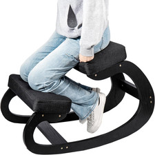 Kneeling Chair with Rocking Feature Ergonomic Orthopedic Posture Stool for Back