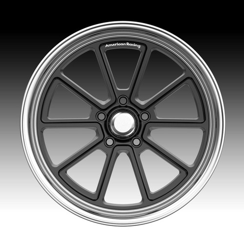 American Racing Vintage VN510 Draft Gloss Black 18x10 5x4.5 0mm (VN51081012300) - Picture 2 of 3