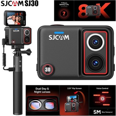 SJCAM SJ30 8K HD Night WIFI Dual Lens Action Camera Sports DV Waterproof Outdoor