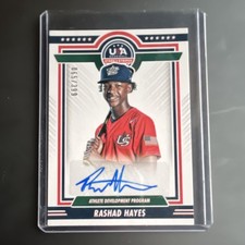 Panini 2022 Stars & Stripes Rashad Hayes #ADP1-RH Rookie Auto /399 Athlete Dev
