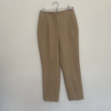 Nine West Womens Khaki Tapered Leg Casual Pants Size 2 Zip Up & Clasp