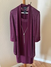 Mother of the Bride Formal Dress with Outer Jacket, R M Richards, Size 10