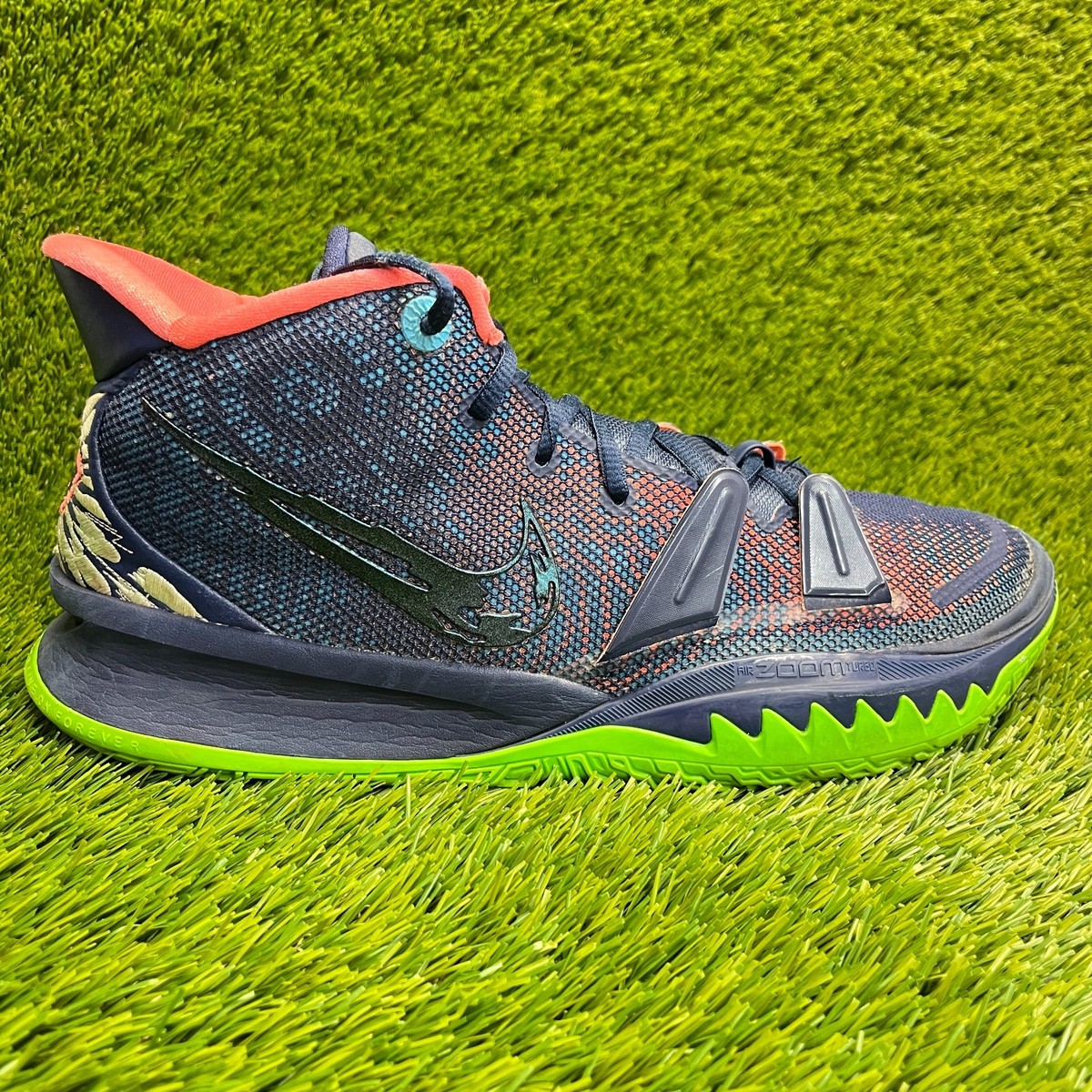 Nike kyrie7 ネイビー/ピンク/グリーン 27cm Nike Kyrie 7 Mens Size 12 Navy Blue Green Athletic