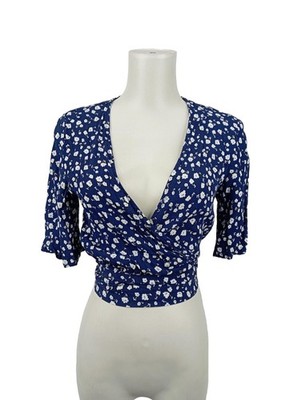 MINKPINK Stricktop Damen Top Gr. DE 34 dunkelblau-weiß-schwarz Elegant
