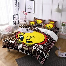 20.Tweety Bettwäsche Set Anpassbar Bettdeckenbezug135x200 Kissenbezüge80x80