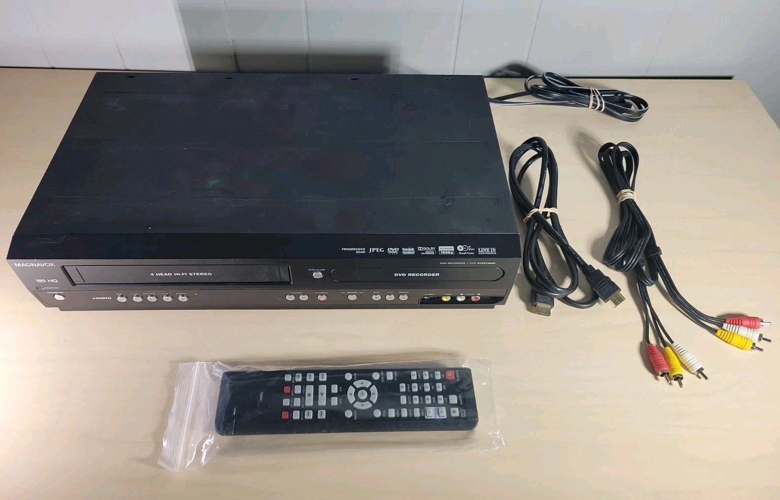 Magnavox ZV427MG9 Combo VHS to DVD Recording HDMI Remote & Manual - Works great!