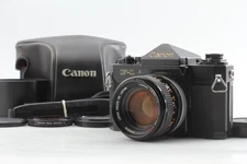 Early [MINT w/ Hood Case] Canon F-1 35mm Film Camera + 50mm f1.4 SSC Lens JAPAN