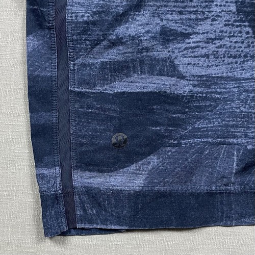 Mens Lululemon Shorts Size Medium Blue Print Pace Breaker 9” Lined Gym Workout - Picture 5 of 13