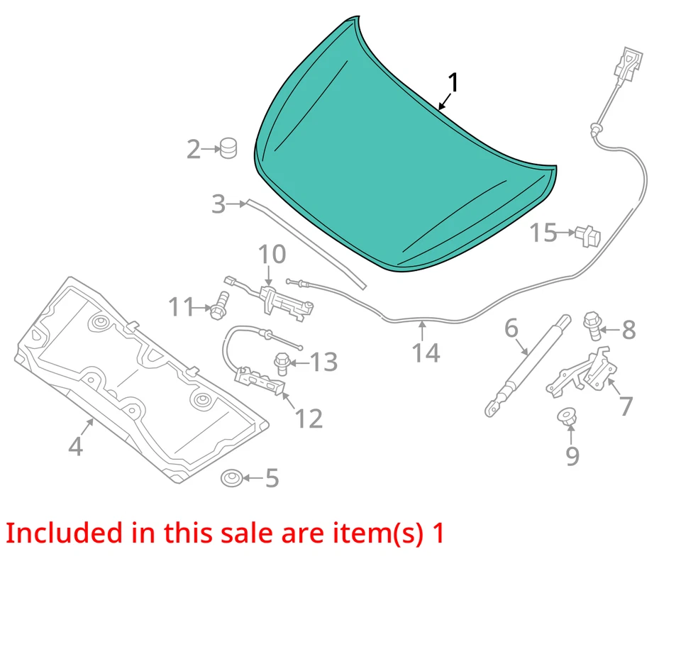 (LOCAL PICKUP ONLY) Hood Fits 14-20 INFINITI QX60 3041931 Foto 3 de 4