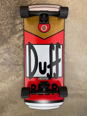DUFF BEER CAN Complete Skateboard 2011 SANTA CRUZ Simpsons Cruiser