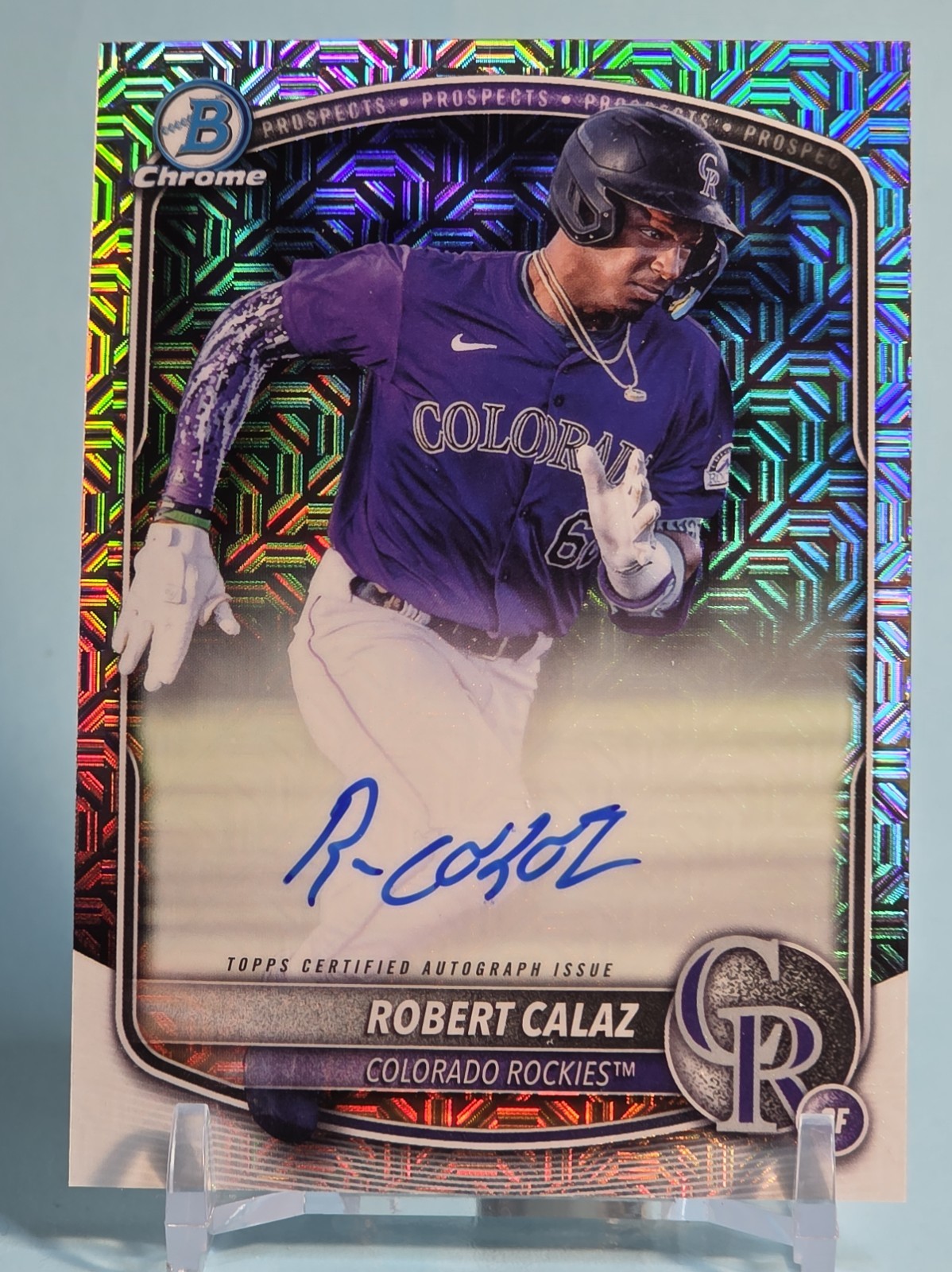 2025 Bowman - Chrome Prospect Mega Box Autographs Robert Calaz #BMA-RC MOJO