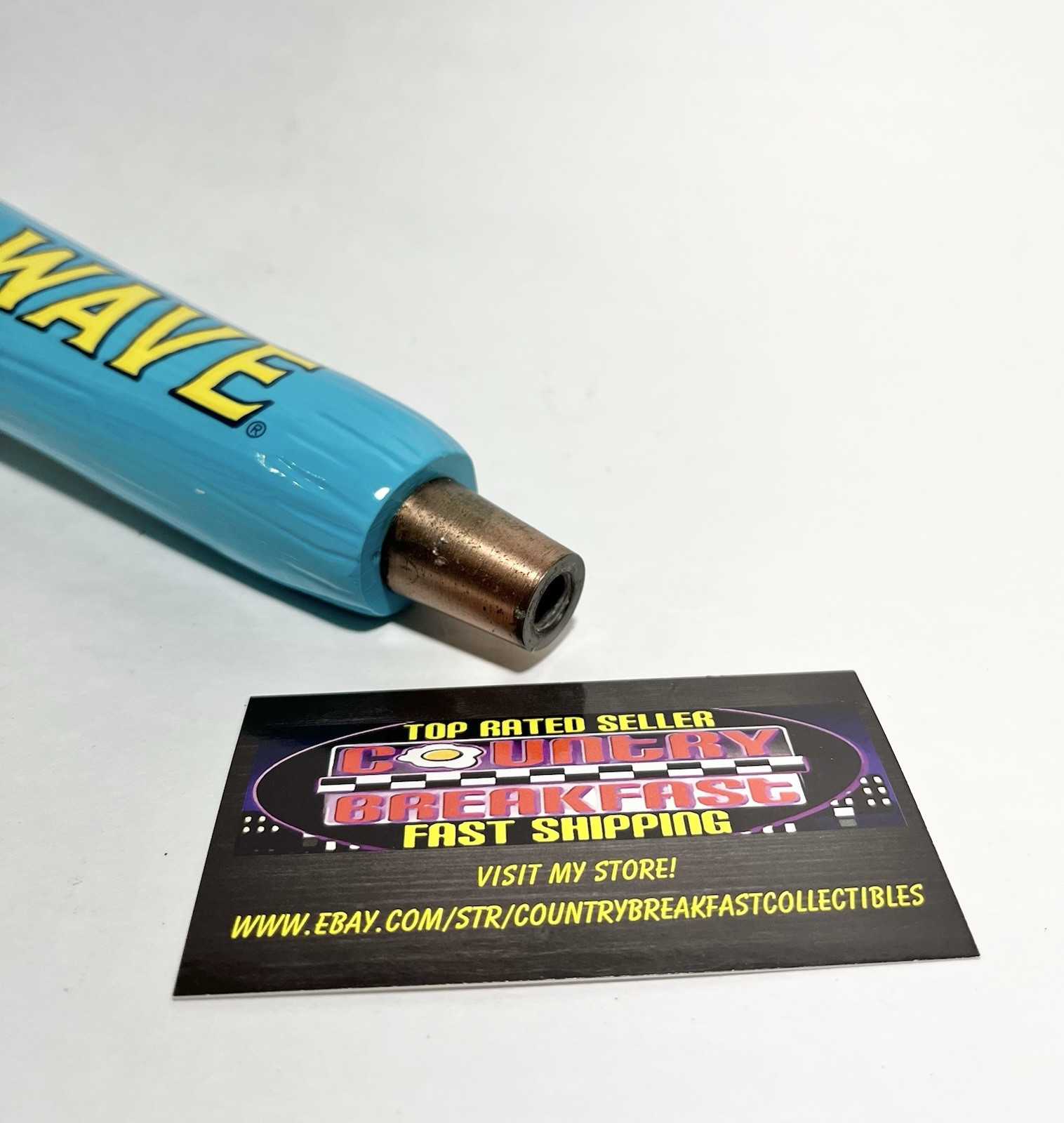 Kona Brewing Big Wave Golden Ale Hawaii Blue Beer Tap Handle 11.5” Tall Nice!!