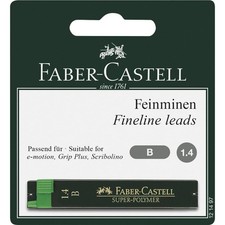 Faber Castell Fineline Leads Feinminen Super Polymer H&auml;rte B 1.4mm