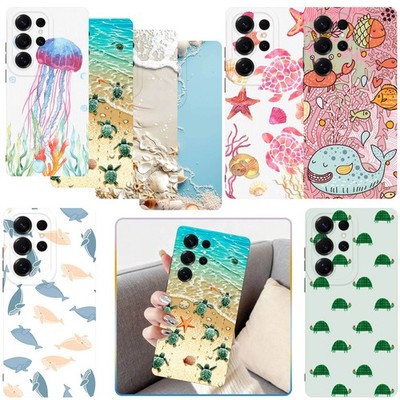 For Samsung S25 S24 S26 A53 A16 Marine Biological Element Case Phone Tough Cover
