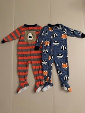 Carter's Fleece Footed Pajamas 9-12 Months