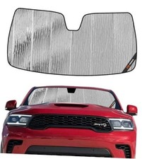 Windshield Sunshade for Dodge Durango 2021-2026 Front 2021-2026 Durango Silver