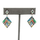 Belle Etoile Sterling Silver Colorful Enamel Bracelet Earrings Lot of 4 #S5596-5 — photo 6