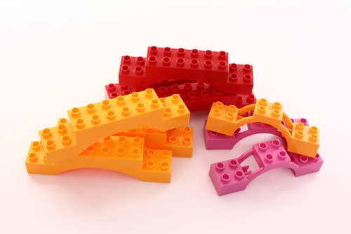 Lego Duplo lot 3 x Arch 2 x 8 x 2 with Support, 6 x Brick 2 x 10 x 2 Arch - Picture 2 of 3