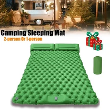 2 Person Camping Sleeping Pad Ultralight Camping Mat with Built-in Foot Pump