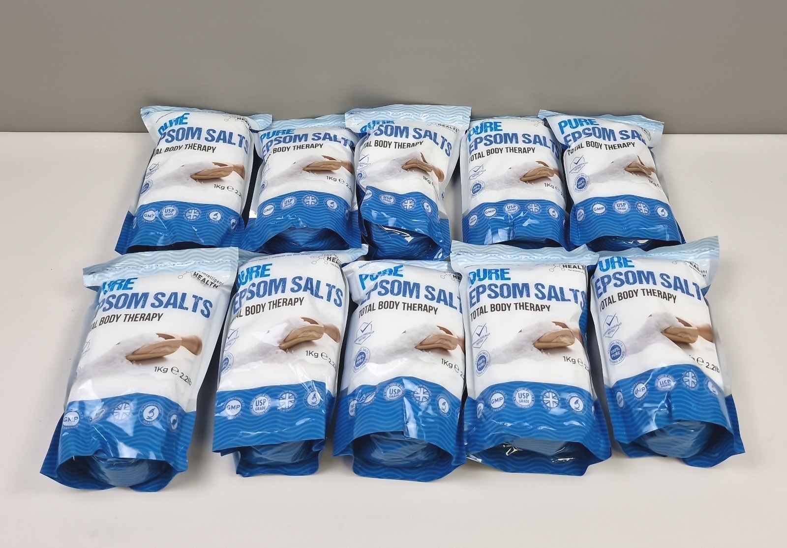 Pure Epsom Salts | Magnesium Sulphate Bath Salt | 10 Kg Pack by The Intelligent