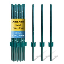 Zaunpfosten Metall 91cm Packung 10 Gartenzaun U-Pfosten stabil verzinkt