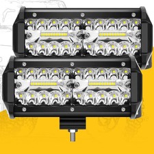 7inch 12v Small led pod Lights Bars for Trucks ATV Jeep Off Road  Super brig...